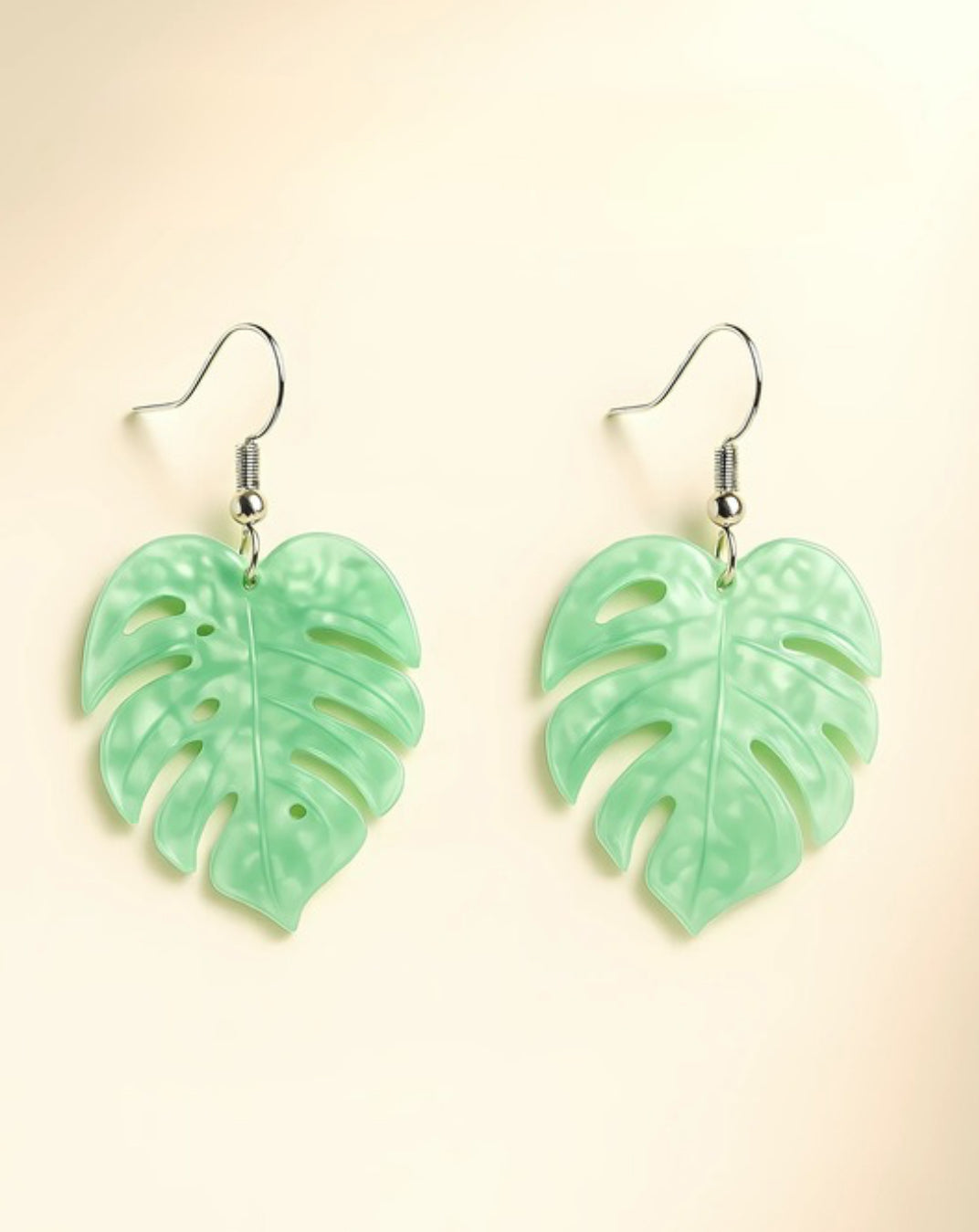 Stylish Monstera Leaf Drop Earrings
